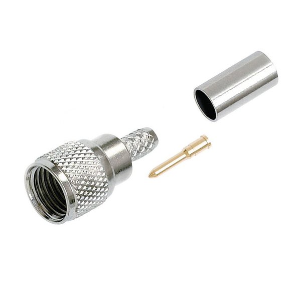 Quest Technology International Mini-Uhf (Male) Connector, 3Pc Crimp-On Rg-58 CMU-3112